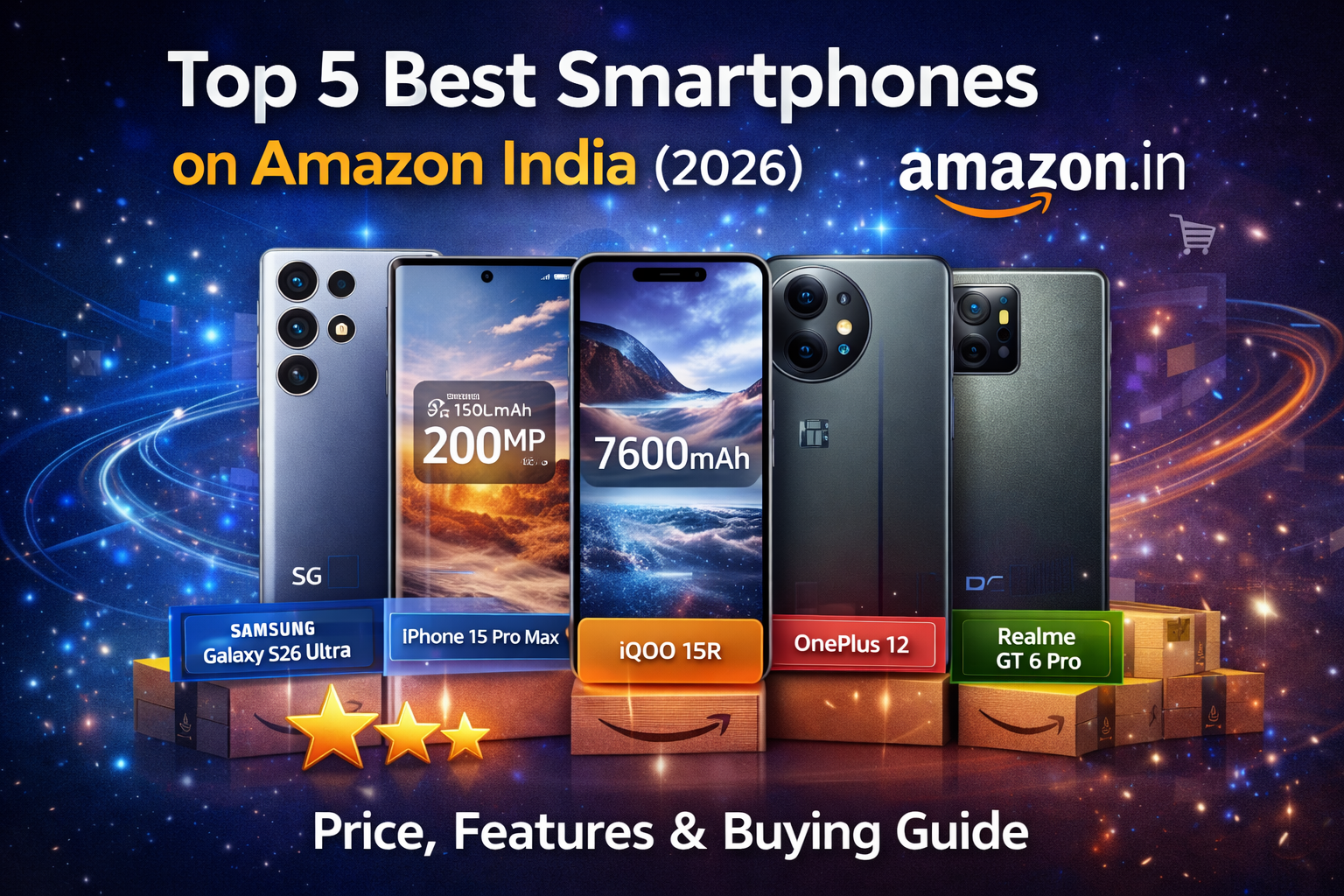Best 5 Smartphones on Amazon India (2026): Price, Features & Buying Guide
